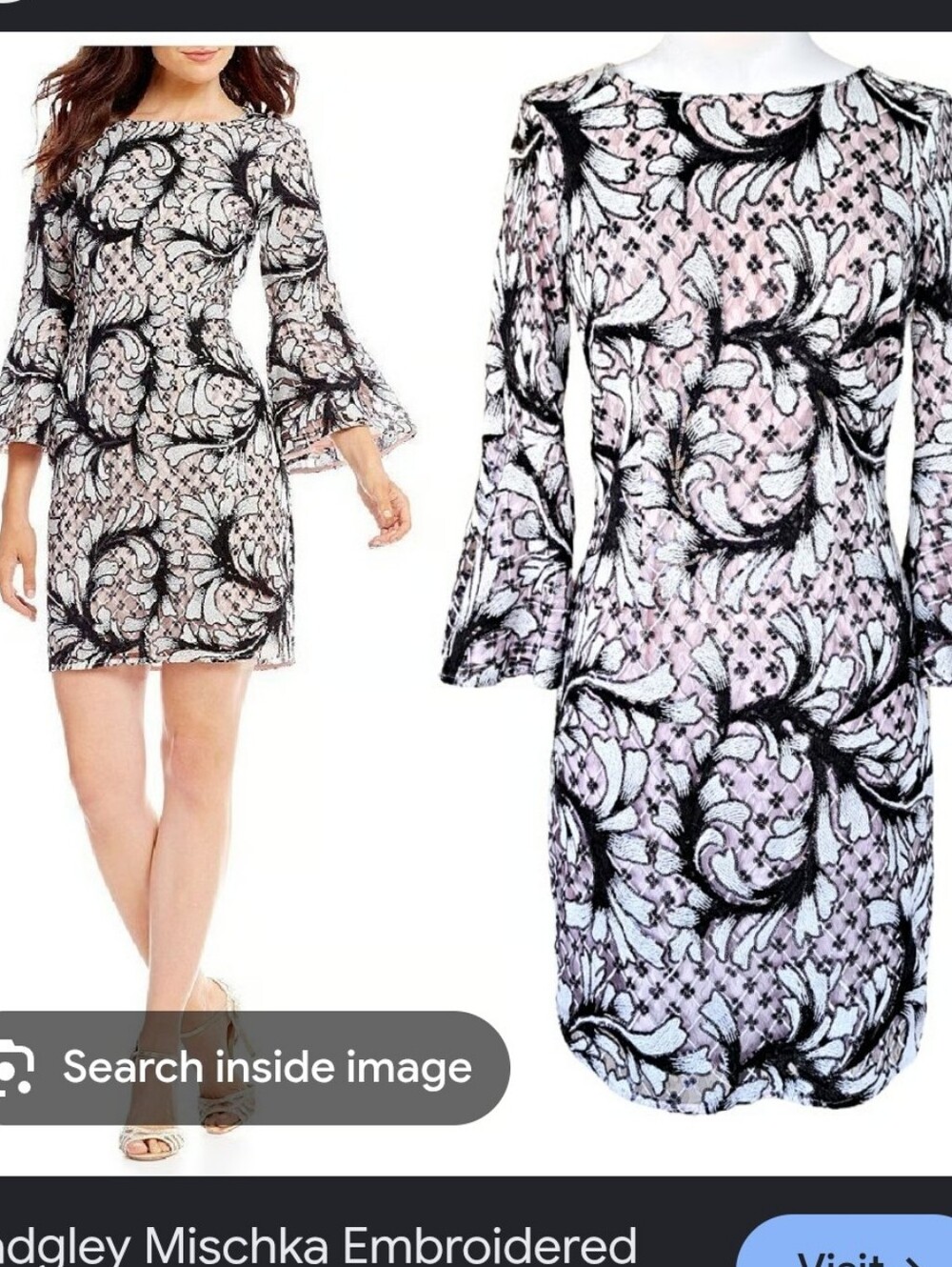 Belle Badgley Mischka Dress Womens Size 2